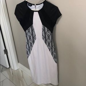 Bebe Black & White Dress